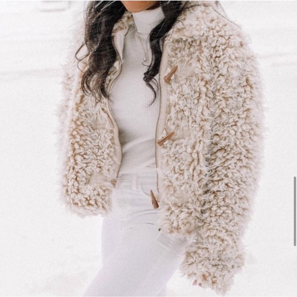 Anthropologie Brenna Faux Fur Jacket - Picture 5 of 11